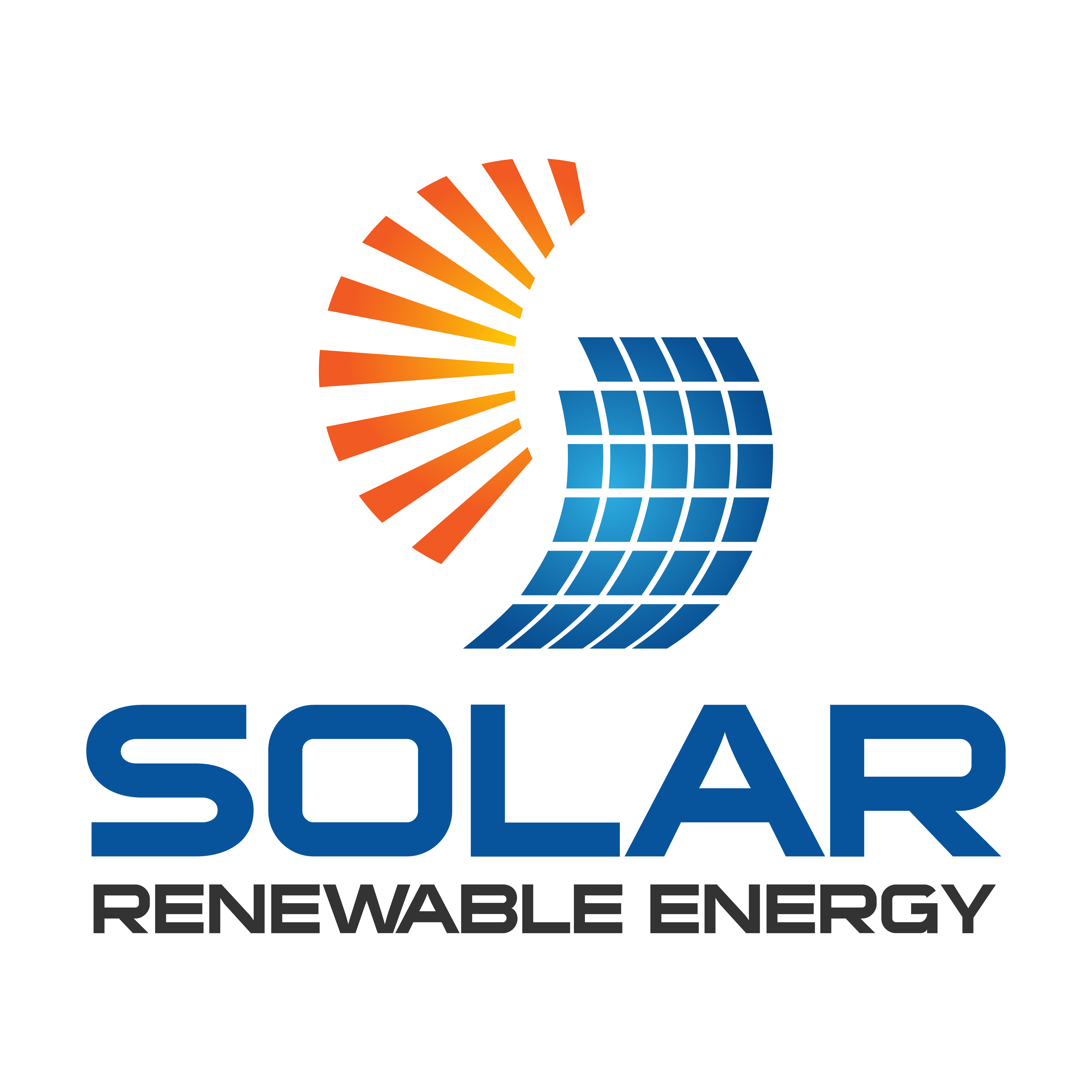 Solar Renewable Energy Logo