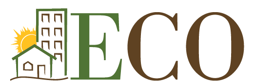 ECO logo featuring city skyline